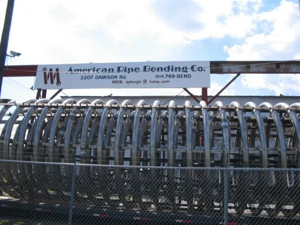 A pipe coil wound at American Pipe Bending in Tulsa