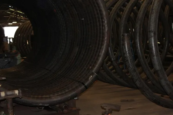 A pipe coil wound at American Pipe Bending in Tulsa