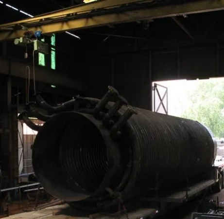 A pipe coil wound at American Pipe Bending in Tulsa
