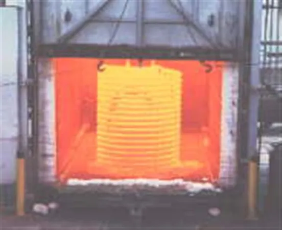 A pipe coil wound at American Pipe Bending in Tulsa