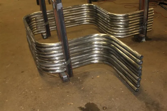 Cold bent pipe and tube on the American Pipe Bending shop floor