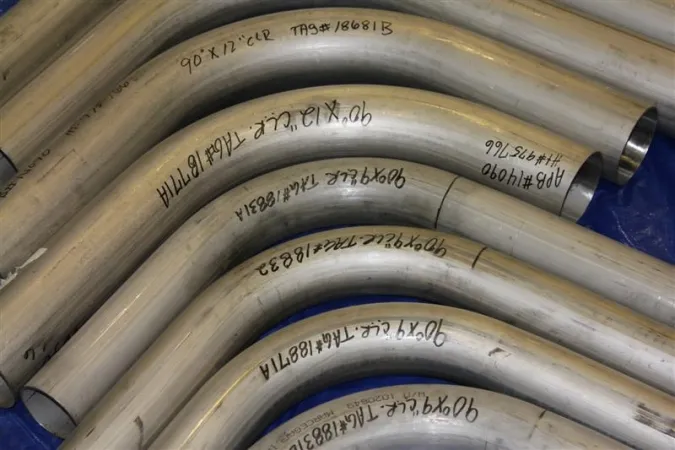 Cold bent pipe and tube on the American Pipe Bending shop floor