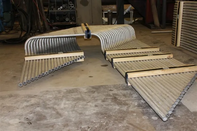 Cold bent pipe and tube on the American Pipe Bending shop floor