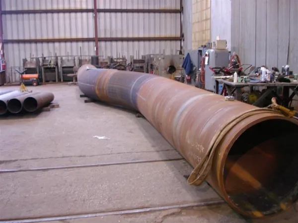 A heat induction bend produced at American Pipe Bending in Tulsa