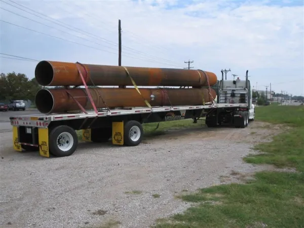 A heat induction bend produced at American Pipe Bending in Tulsa