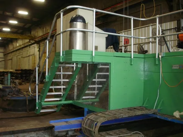A heat induction bend produced at American Pipe Bending in Tulsa