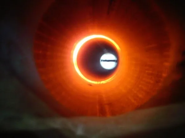 A heat induction bend produced at American Pipe Bending in Tulsa