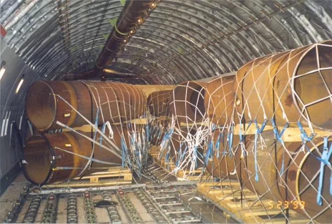 Finished bends loaded for shipping from the Dawson Road yard